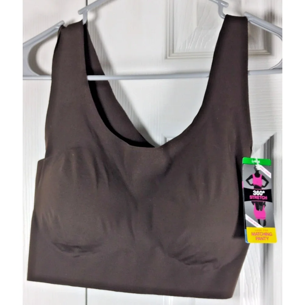 NWT Bali Comfort Revolution EasyLite Seamless Wirefree Bra Brown L DF3491 Large